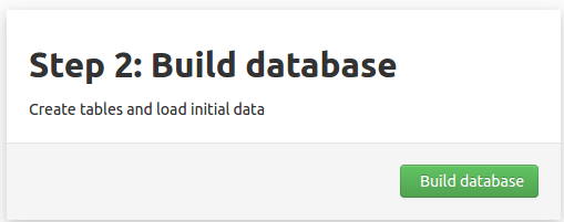 Croogo Installation: Build Database